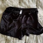 Stars Above Black Satin Shorts Photo 0