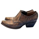 FREEBIRD Wyoming Leather Western Ankle Booties Bronze Distressed Women’s 10 Brown Photo 1