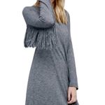 Zadig & Voltaire Winter Fringes Wool/Angora Blend Mini Dress in Grey Photo 2