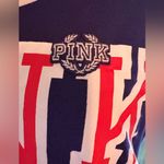 PINK - Victoria's Secret  Ted, White & Blue Sleeveless Relaxed Tank Top size M Photo 1