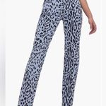 Good American Blue / Grey Animal Icon High Waist Straight Leg Jeans Size 12/31 Photo 0