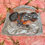 studio 1011 y2k reworked motorcycle print corset style tube top Photo 0