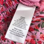 WAYF  Pink‎ Rose Floral Sweetheart Ruched Peplum Top Cottagecore Coquette Small Photo 7