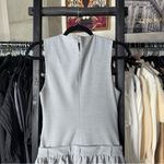 ZARA Small Structured Grey Bubble Hem Mini Dress Photo 8