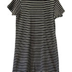 Eddie Bauer  Women's Dress Shirt Size Medium Short Sleeve‎ Stripe Beach Travel Photo 0