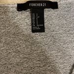 Forever 21 Heather Grey Self Tie Wrap Side Rib Crop Top Photo 2