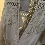 CIEN Black Lace Bell Sleeve Witchy Goth Whimsygoth Bodysuit Medium Photo 5