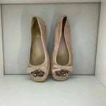 Vera Wang Simply  Pink Beaded Embellished Slip On Espadrille Flats 7 Photo 1