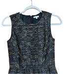Shoshanna  Bridgette Jacquard Cocktail Dress Womens 0 Multicolor Metallic Photo 2