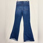 Celebrity Pink  Flare Jeans Womens Sz 5/27 Button Fly Hi-Waist Raw Hem Medium Blu Photo 1