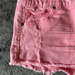 Bongo Women's y2k Pink Distressed Micro Mini  Denim booty‎ shorts  Size 5 Photo 1