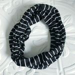 BONTON Infinity Scarf Black & White Stripe OS Photo 0