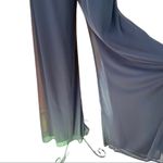 Vintage 90's/Y2K Lined Tie Waist Palazzo Pants Black Size Small Photo 5