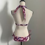 Venus USA Halter Bikini Swimsuit Set Star Print Red White Blue Patriotic 32DD/E sz XS Photo 3