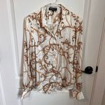 Generation Love XS White Collared Long Sleeve Blouse Women's Casual NWOT Photo 2