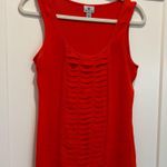Worthington Red Ruched front Tank Top Size M Photo 2