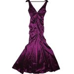 XScape Vintage Y2K Mermaid Formal Dress Size 8 V Neck Prom Gown Photo 4