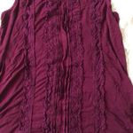 Westport Burgundy Wine Sleeveless Detailed Blouse Photo 1