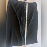 Who What Wear  Women’s Plus Size Black Midi Skirt with Lace Up Front Size 16 NWT Photo 3