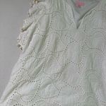 Lilly Pulitzer Astana White Eyelet Ruffle Top Photo 5