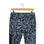 Nike Legendary Jewels Crop Leggings Womens L Gray Black Mid Rise Athleisure Photo 2