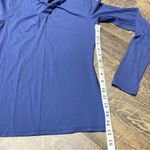 Lululemon  Ethereal Long Sleeve High Neck Stretch Gatsby Blue Stretch Top Size 6 Photo 6
