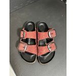 Birkenstock  Arizona Birkibuc Royal Python Red Big Buckle Womens Sandals‎ 38 US 7 Photo 6