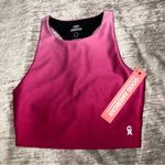 Good American  GA Sports Bra Ombré Pink Racerback size  1  Small Cropped Barbie Photo 2