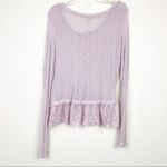 American Eagle Open Knit Sweater Lace Hem Sz M Photo 1