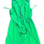 Daniel Cremieux  Bright Green Casual Dress Size Large Photo 0