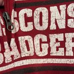 Gear for Sports Retro Wisconsin Badgers Red Quarter Zip Sweatshirt Relax Fit S Collegiate Bucky Photo 2