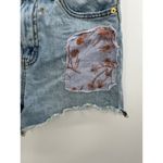 BDG  Patchwork Denim A- Line Short Embroidery Floral Cotton Womens Size 26 Photo 3