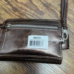 Brighton  New Metallic Bronze Wristlet Vintage Wallet Card‎ Case Phone Photo 3