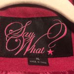 Say What? Say What? Magenta Pea Coat, size XL Photo 5