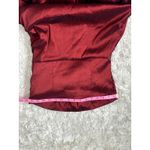 Poetry Vintage Y2K  Lrg Strapless Merlot Burgandy Iridescent Mini Cocktail Dress Photo 5