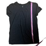 Gap Women's Black Leopard Print Short Sleeve Crew Neck Tee Slim Fit Sz M Photo 2
