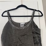 Johnny Was  Collection Vintage Silver Metallic Shimmer Sequin Slip Cami Dress Photo 1