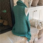 BCBG Max Azria green metallic sweater vest🌱🌺 Photo 1