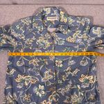 Appleseed's Women’s Button Up Floral Patterned Cotton Jean Jacket Size 14 Blue Photo 4