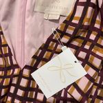 Gal Meets Glam | Lindsey Painted Windowpane Tie Neck Dress | 00 Photo 8