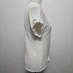 W5 Anthropologie Concepts Ivory Ribbed Cuffed Dolman Tie Waist Top Size Medium Photo 2