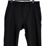 ZARA Chino Ankle Wide Leg Trouser Dress Pant Stretch Straight Leg Pocket S Black Photo 1