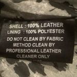 Kenna T womens biker core leather moto jacket black button front size medium Photo 3