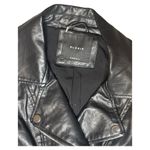 Elodie Black Leather Jacket with Asymmetrical Zipper Photo 4