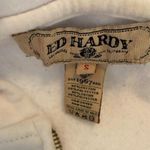 Ed Hardy Don  Christian Audigier White Butterfly Hoodie Sweater Size Small Y2K Photo 8