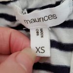 Maurice's Striped tank top with embroidered mesh overlay Photo 9