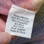 Johnny Was Sunrise Pullover Sweater Small Multicolor NEW Rainbow Wool Blend Photo 6