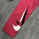 Nike Pink Dri-FIT 7/8 Leggings Large Swoosh Logo Athletic Pants Women's L Photo 3