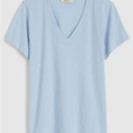Madewell NWT Size Small Iced Light Blue Relaxed V-Neck Tee Lightweight Causal Photo 0