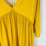 Forever 21 Gold  Flowy Babydoll Shirt Sz Small Photo 6